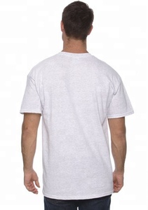 T-Shirt in tinta unita di grandi dimensioni da uomo senza cuciture laterali/t-Shirt tubolare bianca - Product Image 4