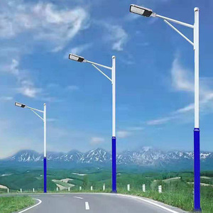 Q235 Galvanized Steel Hot-Dip Solar Street <strong>Light</strong> <strong>Pole</strong> 4m-8m 50-Year Lifespan 180km/h Wind Resistant Powder-Coated - Product Image 5