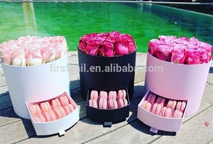 Boîte à fleurs en papier, livraison gratuite, gold, vente de luxe - Product Image 3