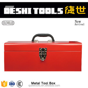 0.6mm Iron Sheet Small Metal Tool Box With Ergonomic Design