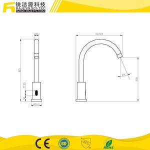 Popular Baño Cromado <span class=keywords><strong>Grifo</strong></span> Automático <span class=keywords><strong>con</strong></span> <span class=keywords><strong>Sensor</strong></span> de Movimiento - Product Image 5