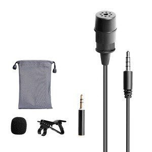 Envío <span class=keywords><strong>gratuito</strong></span> Venta caliente <span class=keywords><strong>teléfono</strong></span> Electret sola cabeza condensador micrófono <span class=keywords><strong>de</strong></span> solapa - Product Image 4