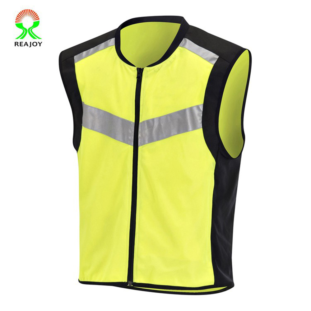 yellow motorcycle vest