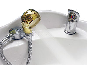 Pièces de bassin de shampooing Accessoires L74A Salon de coiffure Shampooing Bassin Pommeau de douche et ensemble de tuyaux - Product Image 5