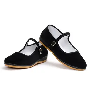 Hot Selling Women chinese traditional shoes Velvet Fabric ladies work shoe CC184