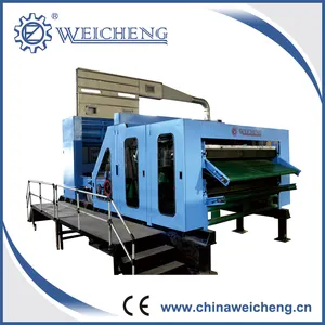 New Process Weicheng Non Woven Polyster Fiber Carding Machinery-single cylinder double doffer