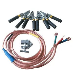 Hv Portable Earthing Equipment Personal Line Grounding Safety Ground Security Earth Wire PVC ISO Solid Copper Core Insulated