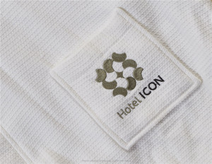 Qualité supérieure Logo Brodé De Luxe Hôtel Gaufre <span class=keywords><strong>Peignoir</strong></span> Éponge - Product Image 6