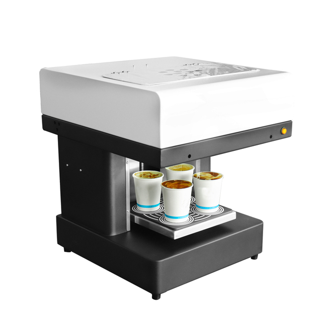 ColorSUN 4 Cups DIY 3D Small Cake Printing Machine Latte Art Coffee Food Printer