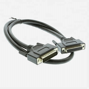 Câble D-sub, moulage de câbles, faisceau de câbles étanche, DB44 broches, <span class=keywords><strong>HD44</strong></span> blindé, mâle femelle, câble noir - Product Image 2