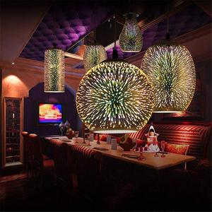 Plafonnier led suspendu en verre rappelant un ciel étoilé, design nordique moderne coloré, luminaire décoratif d'intérieur, idéal pour une ombrage, nouveau modèle de