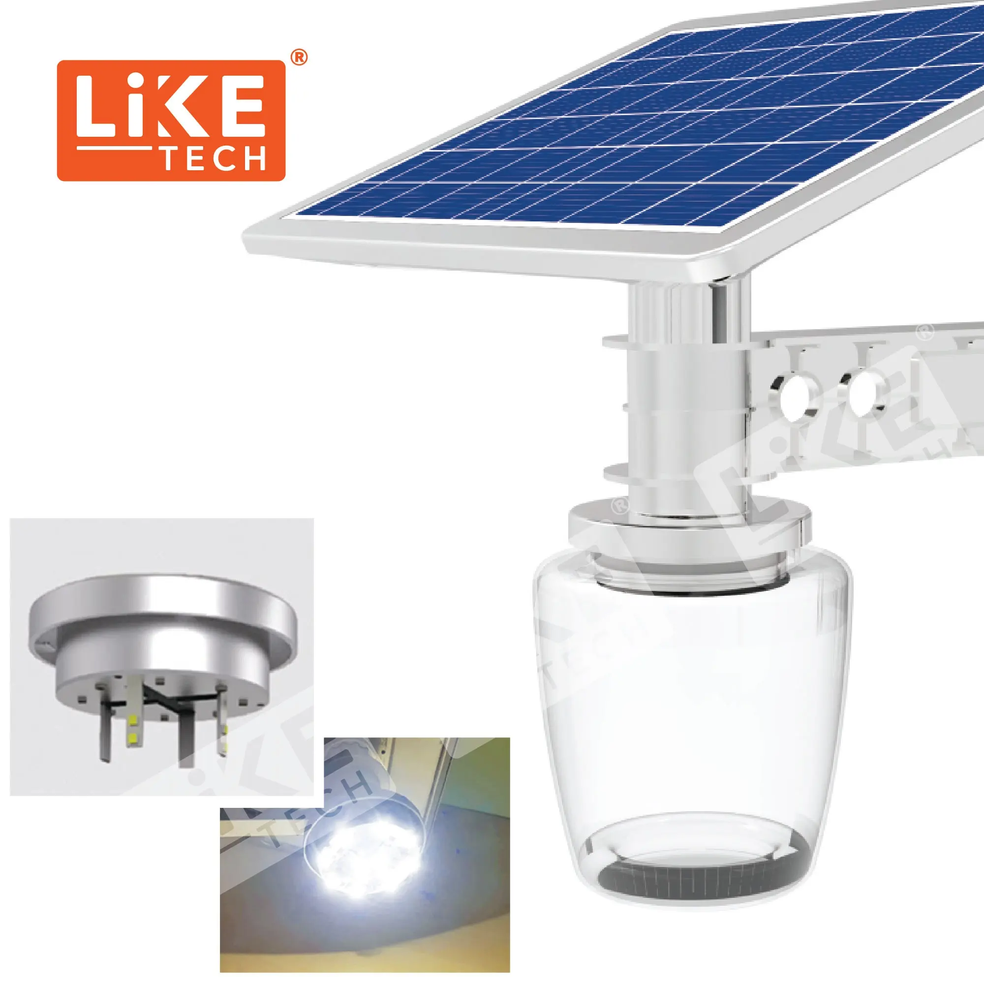 LikeTech Solar Garden Light Apple light 7W Elegant Design for you beautiful home garden villa hotel park anywhere as you like