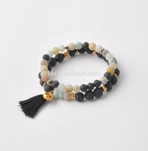 Moda pietra preziosa <span class=keywords><strong>di</strong></span> cristallo Amazonite Mala 6mm perline lava braccialetto diffusore olio essenziale <span class=keywords><strong>bracciale</strong></span> diffusore - Product Image 5
