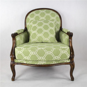 Complete in Specifications Comfortable Oversized Comfy Side <strong>Chairs</strong> Green Pattern Cloth Living Room <strong>Reading</strong> <strong>Chair</strong> - Product Image 1
