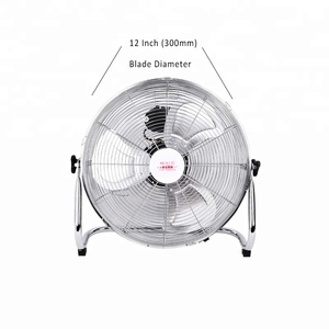 Động Cơ Điện Làm Mát Thiết Kế Công Nghiệp Tốc Độ Cao Kim Loại Lưỡi 14 16 18 20 Inch Tốc Độ Cuộn Dây Quạt Sàn - Product Image 3