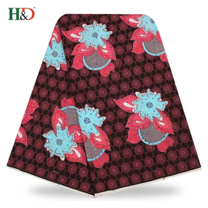 H & D Vente Chaude <span class=keywords><strong>Pierre</strong></span> Soie Grège George Tissus Khanga Africain Batik Tissu À GuangZhou - Product Image 3