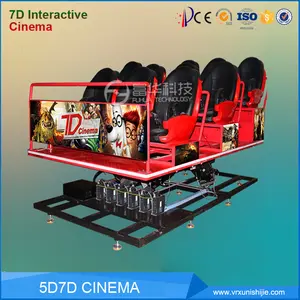 Sanal Gerçeklik 6D Simülatörü 9D Sinema 3D 4D 5D Sinema Ekipmanları Eğlence Parkı 7D Sinema Simülatörü Kabin 5D Sineması