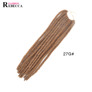 Becca — serrure synthétique à double dreadlocks, 100%, tendance, boucles auriculaires naturelles - Product Image 3