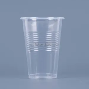 Taza de plástico para café/vino/jugo, suministro para fiestas, taza de plástico desechable de 10oz