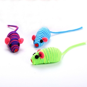 Giocattoli del gatto fasce di cuoio mouse può tirare colorato scelte tra cui fruscio prodotti per animali domestici - Product Image 3