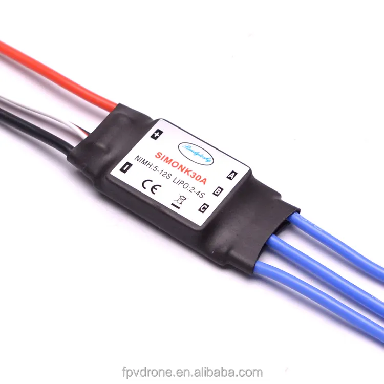 30A 30AMP Simonk ESC ควบคุมความเร็วอิเล็กทรอนิกส์5โวลต์2A BEC 2-3S สำหรับ F450 S500 Quadcopter เฮลิคอปเตอร์