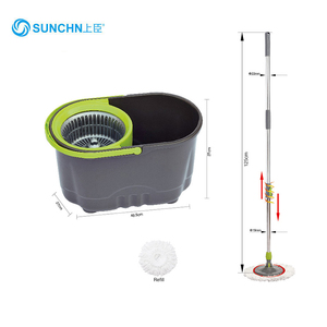 SUNCHN SCM-04A 2017 nouveau plancher facile vie 360 spin vadrouille rotatif vert microfibre tapis magique mop vu à la TÉLÉ - Product Image 6