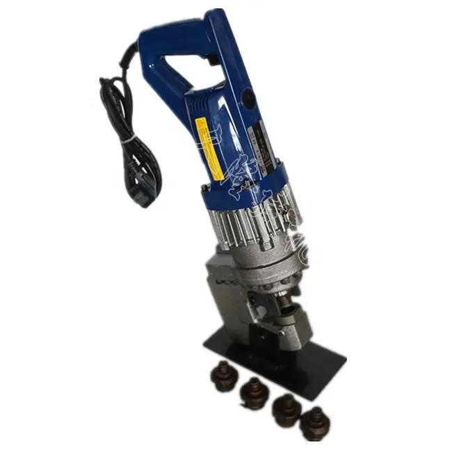 Kunden spezifische elektrische hydraulische Puncher-Werkzeuge tragbarer Einloch-Puncher mhp-20 Stahl-Metallloch-Stanz maschine