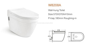 China proveedor de cerámica pared porcelana sanitaria <span class=keywords><strong>inodoro</strong></span> suspendido - Product Image 3