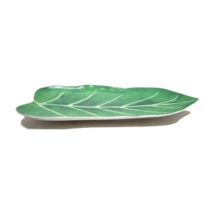 Ý Tưởng Sản Phẩm Mới 2019 Giá Rẻ OEM Dinner Ware Nhà Hàng <span class=keywords><strong>Leaf</strong></span> <span class=keywords><strong>Shaped</strong></span> Banana <span class=keywords><strong>Leaf</strong></span> Tấm Sinh Thái Thân Thiện Lá Cọ Tấm - Product Image 3