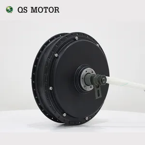 Yüksek verimli QS MOTOR 3000 Watt 205 50 H V2 fırçasız DC elektrikli bisiklet tekerlek hub motor konuştu