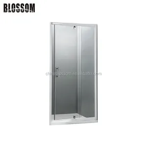 Aluminium profiel frame lengte verstelbare uitgerekt glazen douche deur met pivot