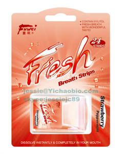 De sucre livraison oral haleine fraîche Strawberry mint feuille - Product Image 1