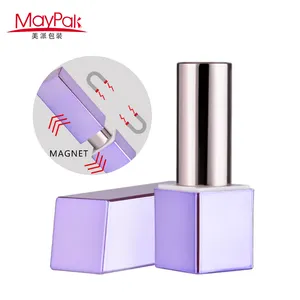 Mewah Aluminium Kosong Lipstick Case Magnet Mini Slim Magnetik Lipstick Case