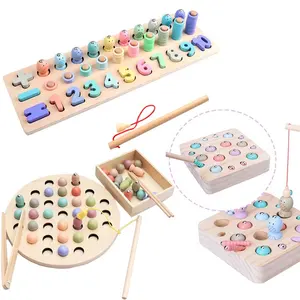 批发教育形状匹配磁性钓鱼游戏玩具为孩子