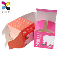 Boîte d'emballage de craie papier d'art imprimé Kraft matériel UV avantage cylindre carré gaufrage mat stratification dossiers