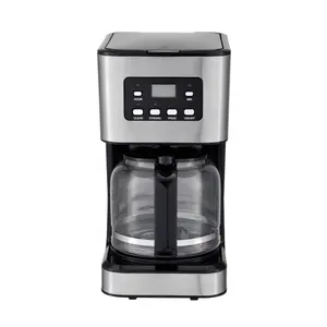 Machine à café professionnelle Programmable, avec Carafe en verre, 12 tasses, avec écran LCD - Product Image 1