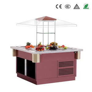 Chine fabricant OEM luxe bateau forme <span class=keywords><strong>buffet</strong></span> affichage en bois <span class=keywords><strong>vitrine</strong></span> <span class=keywords><strong>réfrigérée</strong></span> pour la restauration avec CE - Product Image 5