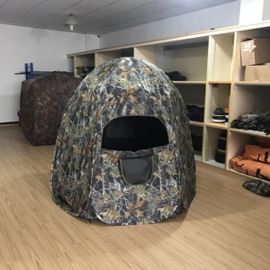 Zeshoekige Jachttent Draagbaar Jachtblind Pop-Up Grondblind 3-4 Personen Camo Weerbestendig - Product Image 6
