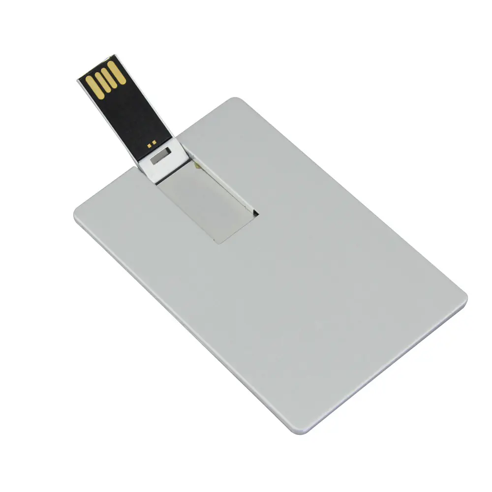 Full color printing metal business card usb flash drive / 512gb metal card usb flash disk