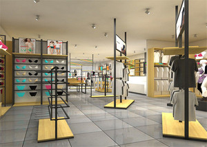 Muro di vendita al dettaglio Costumi Da Bagno Del Banco di mostra Rack Per Negozio di Biancheria Intima Decorazione di Interni di Un Servizio di Arresto - Product Image 4