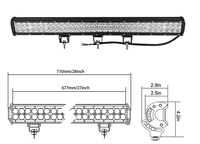 Phare tout-terrain Liwiny 180w Barre LED Indicateur 29 pouces Barres lumineuses LED pour camions de remorquage