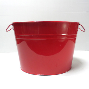 Haute qualité forme ronde rouge métal <span class=keywords><strong>champagne</strong></span> seau à glace pour parties - Product Image 1