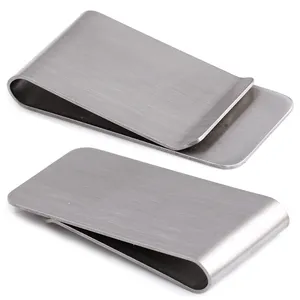 Silver Color Simple Style Money Clip Stainless Steel Paper Clips for Men and Women