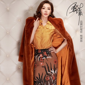 Cappotto Casual Super caldo lungo in finta pelliccia di coniglio Rex e giacca Poncho con cappuccio con risvolto per donna disponibile colore nero rosa - Product Image 3