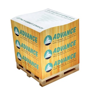 <span class=keywords><strong>Bloc</strong></span> de notes autocollantes imprimées sur 4 côtés avec palette en bois pour l'organisation du bureau - Product Image 3