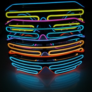 LED Lunettes S'allume Shutter lunettes de Soleil En Forme Néon EL Fil Lunettes Lueur dans L'obscurité Rave Costume Party - Product Image 2