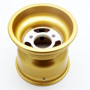 10x4.5-5 Golden Magnesium Wheel 5" 130mm 58mm Fit Racing Kart - Product Image 1