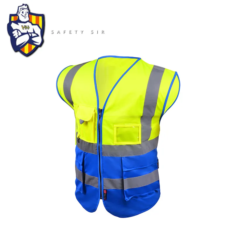 Fluorescent Vest Wholesale Fluorescent Reflective Safety Vest With Pockets