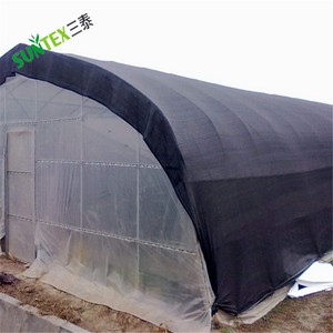 90% צל שמש הצללה רשת v בד שחור פלסטיק, בד גוון שטוח או מונו לגינת חממה - Product Image 3