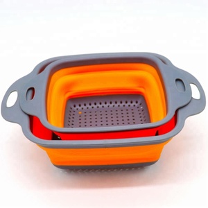 Panier à vapeur pliable et rétractable <span class=keywords><strong>en</strong></span> <span class=keywords><strong>Silicone</strong></span>, panier de lavage pour cuiseur vapeur - Product Image 5
